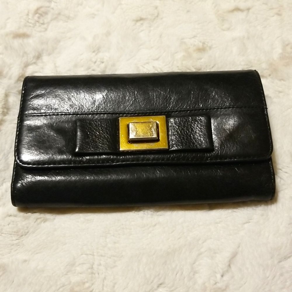 Vintage Badgley Mischka Black Leather Wallet